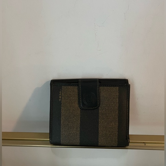 Fendi Vintage Pequin Stripe Bi-Fold Wallet - Picture 2 of 9